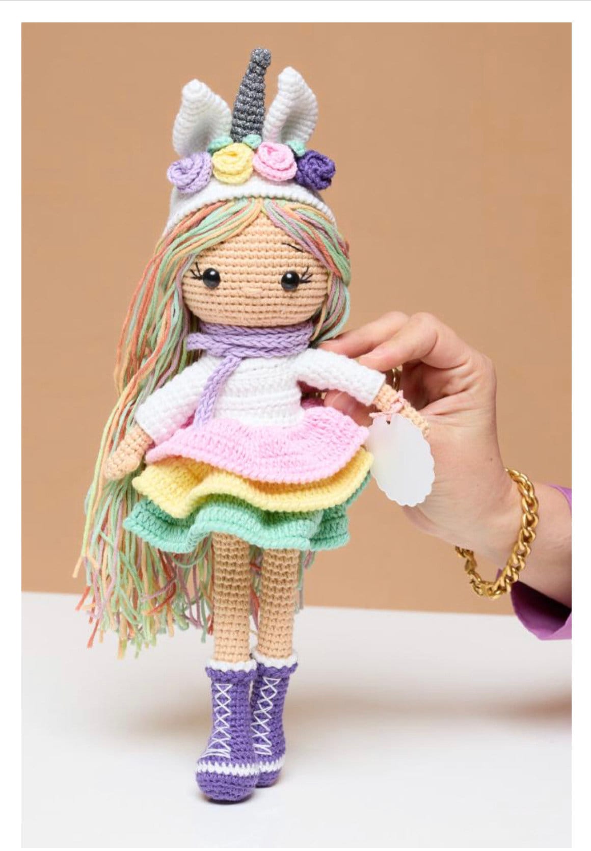 white christmas dresses Girls Pastel Unicorn Flower Tutu Dress Kids Crochet Tulle Strap Dress